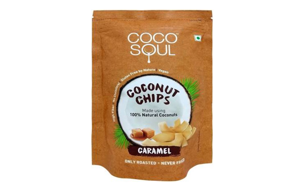 Coco Soul Coconut Chips (Caramel)    Pack  33 grams